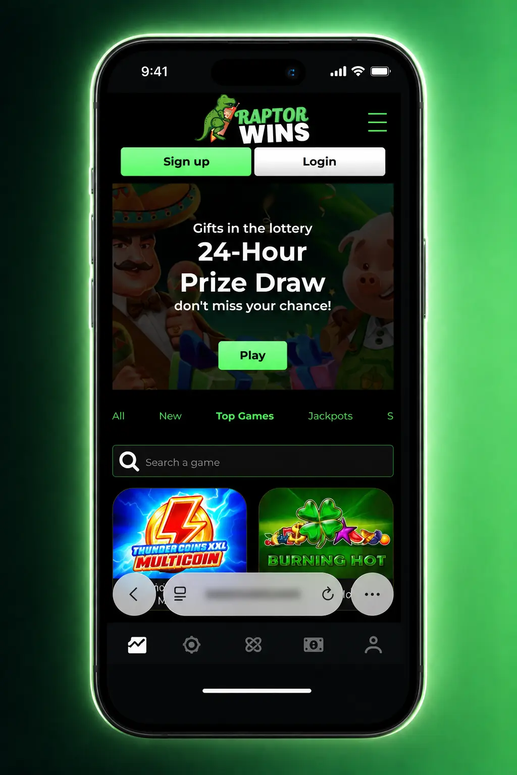 Step-by-step guide to download and install the Raptor Wins app on iOS via Safari's Add to Home Screen feature