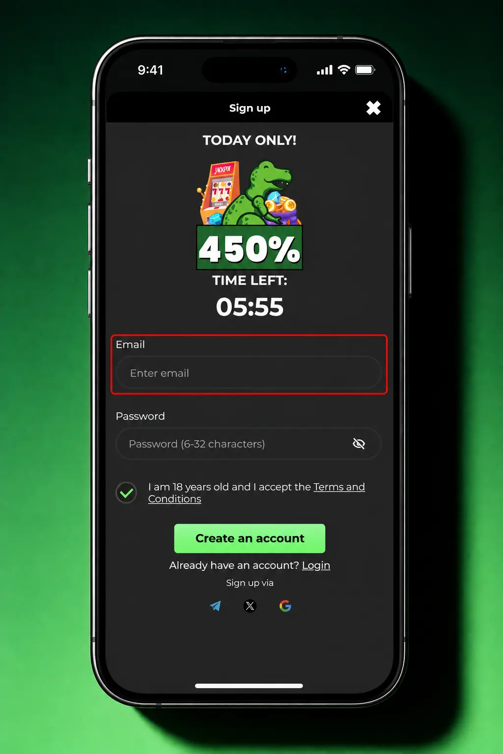 Step-by-step guide to registering on Raptor Wins United Kingdom, showing the sign-up form and account creation process.